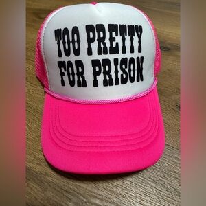 Pink Trucker Hat - Too Pretty For Prison